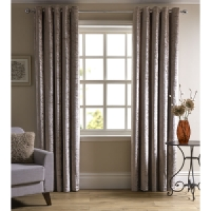 Wilko Natural Crushed Velvet Effect Lined Eyelet Curtains 16 £33.00