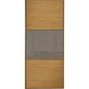 Wickes Sliding Wardrobe Door Wideline Oak Panel & Cappuccino &pound;150.00