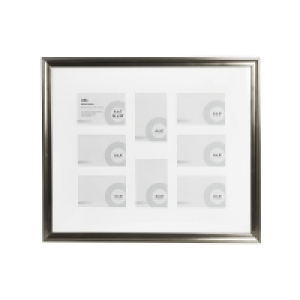 Wilko 8 Multi Aperture Pewter Effect Photo Frame 24 x 20 Inc £7.00