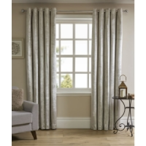 Wilko Natural Shimmer Velvet Effect Lined Eyelet Curtains 16 £26.00
