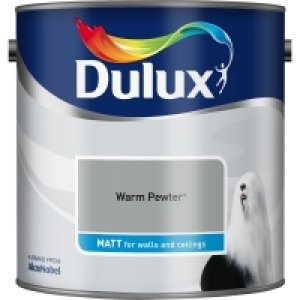 Dulux Warm Pewter Matt Emulsion Paint 2.5L £10.00