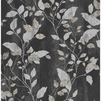 Wilko  Graham & Brown Boutique Wallpaper Vermeil Charcoal and Coppe