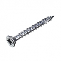 Wickes  Ulti-Mate Stick Fit Silver Wood Screws 5 x 100mm Pack of 100