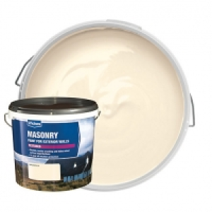 Wickes Textured Masonry Paint - Magnolia 5L £20.00