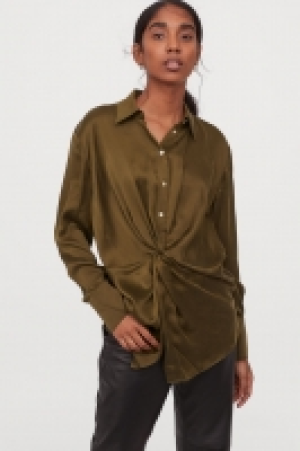  Knot-detail silk blouse £35.00