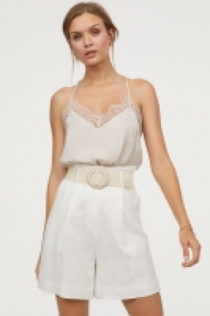  Satin top with lace £9.00