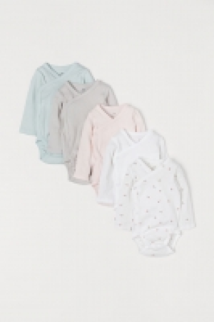  5-pack wrapover bodysuits £9.00