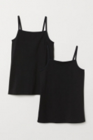  2-pack jersey strappy tops £3.00