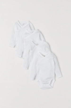  4-pack wrapover bodysuits £10.00