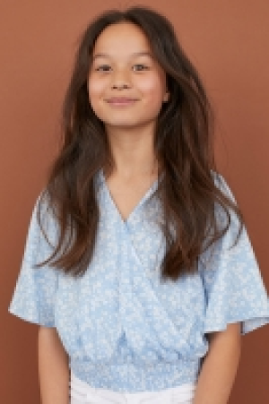  Wrapover patterned blouse £5.00