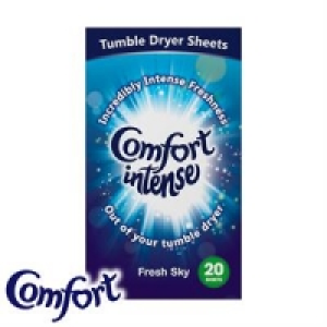 HomeBargains  Comfort Intense Fresh Sky Tumble Dryer Sheets (180 Sheets)