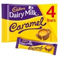 Morrisons  Cadbury Dairy Milk Caramel Chocolate Bar 4 Pack