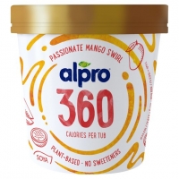Tesco  Alpro 360 Mango & Passion Fruit Ice Cream 450Ml