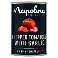 Tesco  Napolina Chopped Tomatoes & Garlic 400G