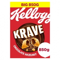 Tesco  Kelloggs Krave Chocolate & Hazelnut Cereal 850G