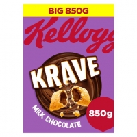 Tesco  Kelloggs Krave Milk Chocolate Cereal 850G