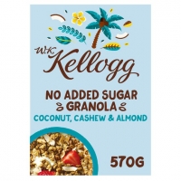 Tesco  Wk Kelloggs No Added Sugar Coconut Granola 570G