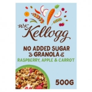 Tesco  Wk Kellogg No Added Sugar Raspberry Apple & Carrot Granola 5