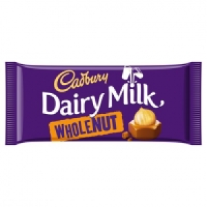 Cadbury Dairy Milk Whole Nut Chocolate Bar 200G £1.50