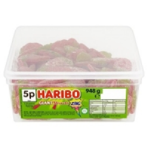 Makro  Haribo Giant Strawbs ZING Tub of 120