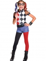 LittleWoods  DC Super Hero Girls Deluxe Harley Quinn - Childs Costume