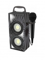 LittleWoods  Lexibook Mini Bluetooth Karaoke Tower with Microphone - Blac