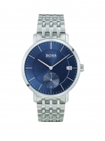 LittleWoods  BOSS Corporal Blue Sunray and Silver Detail Multi-Dial Stain