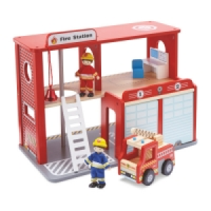 Little Town Wooden Fire Station £19.99