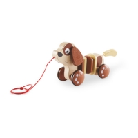 Aldi  Wooden Brown Dog Pull Along