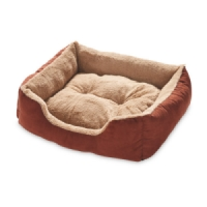 Brown Small Plush Pet Bed