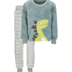 Aldi  Childrens Dinosaur Fleece Pyjamas