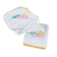Aldi  Cloud Hooded Baby Towel/Wash Mitt