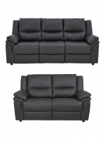 LittleWoods  Albion Luxury Faux Leather 3 Seater + 2 Seater Sofa Set (Buy