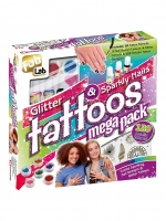 LittleWoods  Fab Lab Glitter Tattoos & Sparkly Nails Mega Pack
