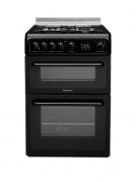 LittleWoods  Hotpoint Newstyle HAGL60K 60cm Double Oven Gas Cooker with F