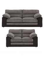 LittleWoods  Delta 3 Seater + 2 Seater Fabric Sofa Set (Buy and SAVE!)
