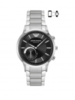 LittleWoods  Emporio Armani Connected Silver Stainless Steel Hybrid Smart