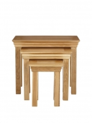 LittleWoods  Luxe Collection - Constance Oak Nest of 3 Tables