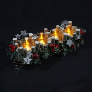Rectangle Pinecone Artificial Display Tea Light Holder £6.39