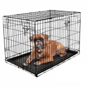 RAC Fold Flat Metal Pet Crate Travel Carrier Large £31.99