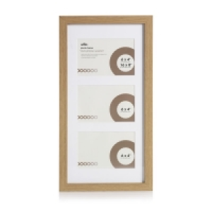 Wilko 3 Multi Aperture Light Wood Effect Photo Frame 6 x 4 I £4.75