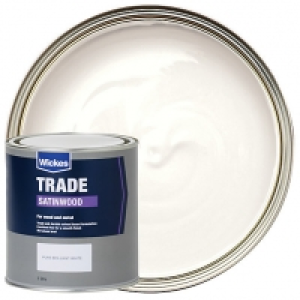 Wickes Satinwood Paint - Pure Brilliant White 1L £11.00