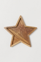 HM   Star-shaped wooden tray