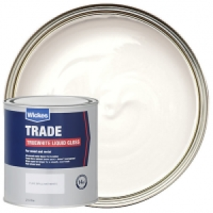 Wickes  Wickes Truewhite Liquid Gloss Paint - Pure Brilliant White 2