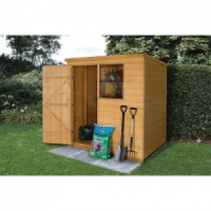 Forest Garden 6 x 4 ft Pent Shiplap Dip Treated Shed with As £376.00
