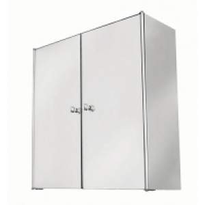 Wickes Double Bathroom Mirror Cabinet - Stainless Steel 440m £99.99