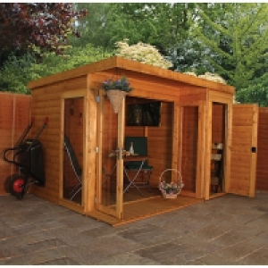 Mercia 10 x 8 ft Large Room Garden Office with Side Shed & B £1,370.00