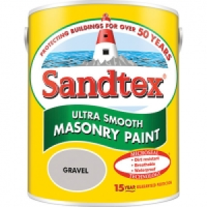 Sandtex Ultra Smooth Masonry Paint - Gravel 5L £25.00