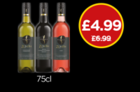 Kumala Zenith Chenin Chardonnay, Shiraz Cabernet Sauvignon M £4.99