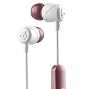 Skullcandy JIB Wireless Earphones - White & Burgundy
